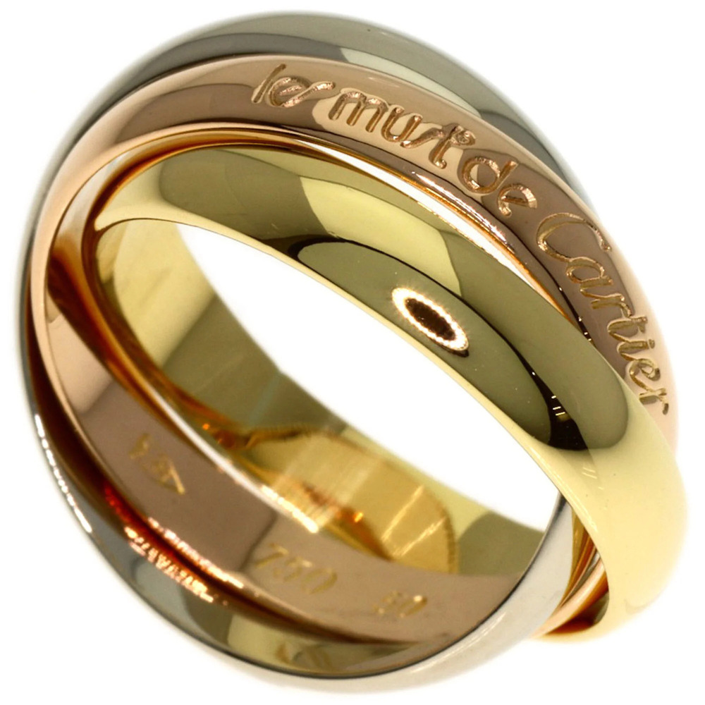 CARTIER 18k Gold Trinity Ring #50